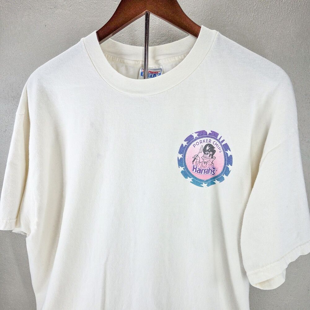 Vintage 90s Hanes Beefy-T Memphis In May Harrahs Casino BBQ Contest Sz XL